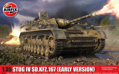 Airfix A1377 Stug IV Sd.Kfz.167 1/35 Scale Model Kit - Airfix Models