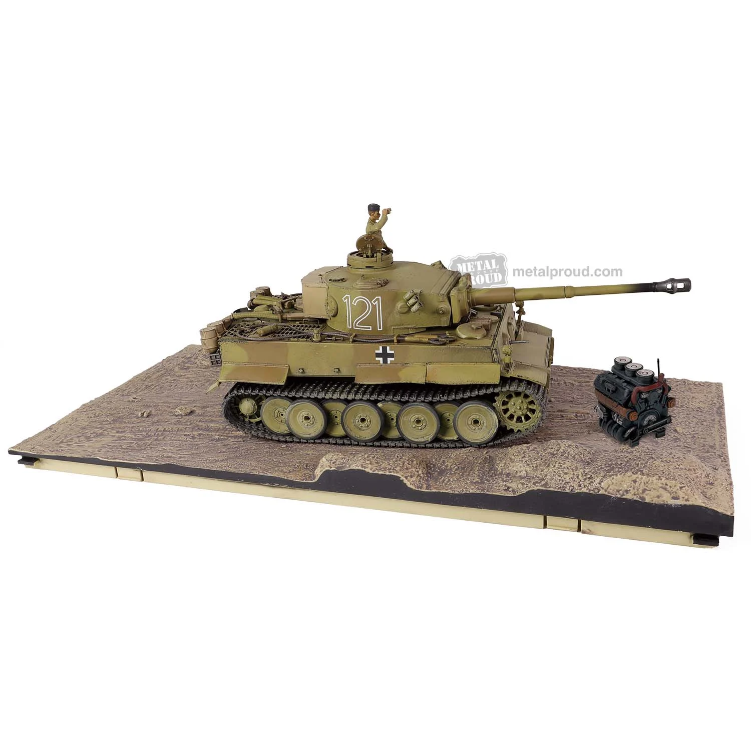 Sd.Kfz181 Pzkpfw VI Ausf. E (Tiger I), 501th Heavy Tank Battalion, Tunisia 1943, 1/32 Scale Model - Forces Of Valor
