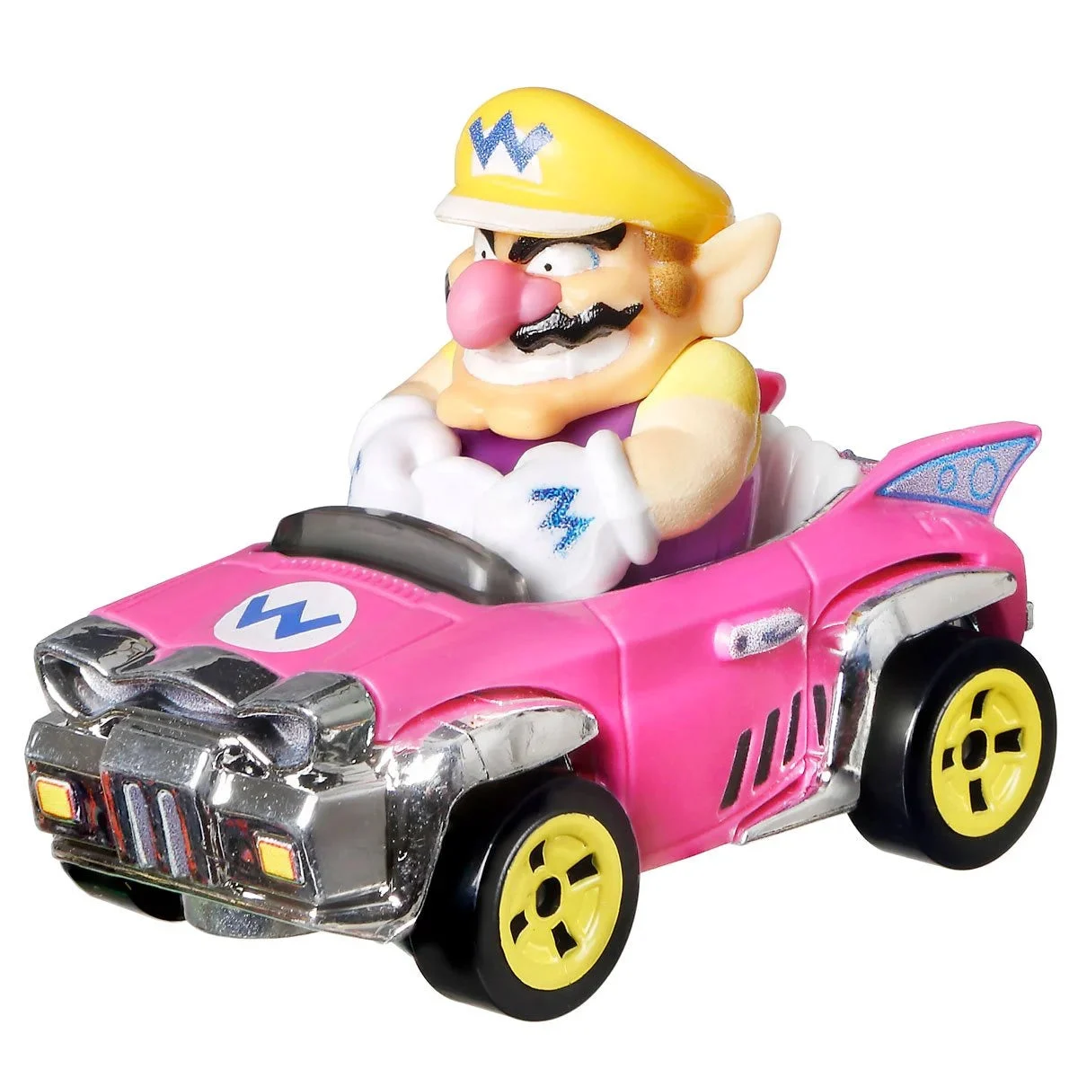 Hot Wheels Mario Kart – Wario Bandwagon 1/64 Scale Diecast Car - Mattel