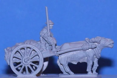 PIG010016 - PEASANT CART, DRIVER, WATER BUFFALO