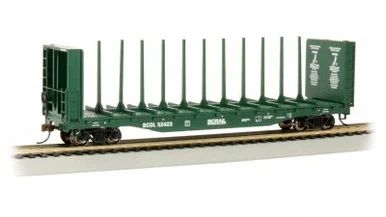 Bachmann 12901 HO 52' Center-Beam Flat Car BC Rail #52423
