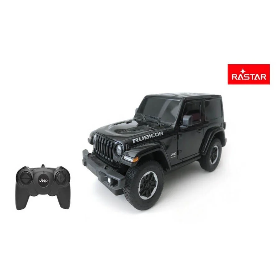 Jeep Wrangler JL (Black) 1:24 Scale Radio Controlled Model Car - Rastar