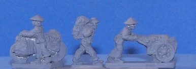 PIG010047 - PORTERS (BIKE/CART/BIG PACK 6 FIGS)