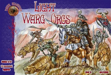 Dark Alliance ALL72009 Light Warg Orcs 1/72 Scale Figures (12 Mtd) - Alliance Figures