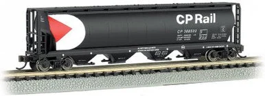 Bachmann 19177 N 4 Bay Cylindrical Grain Hopper CP Rail
