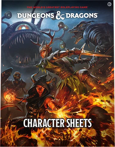 Dungeons & Dragons RPG: Character Sheets (2024) - Wizards of the Coast - WOC