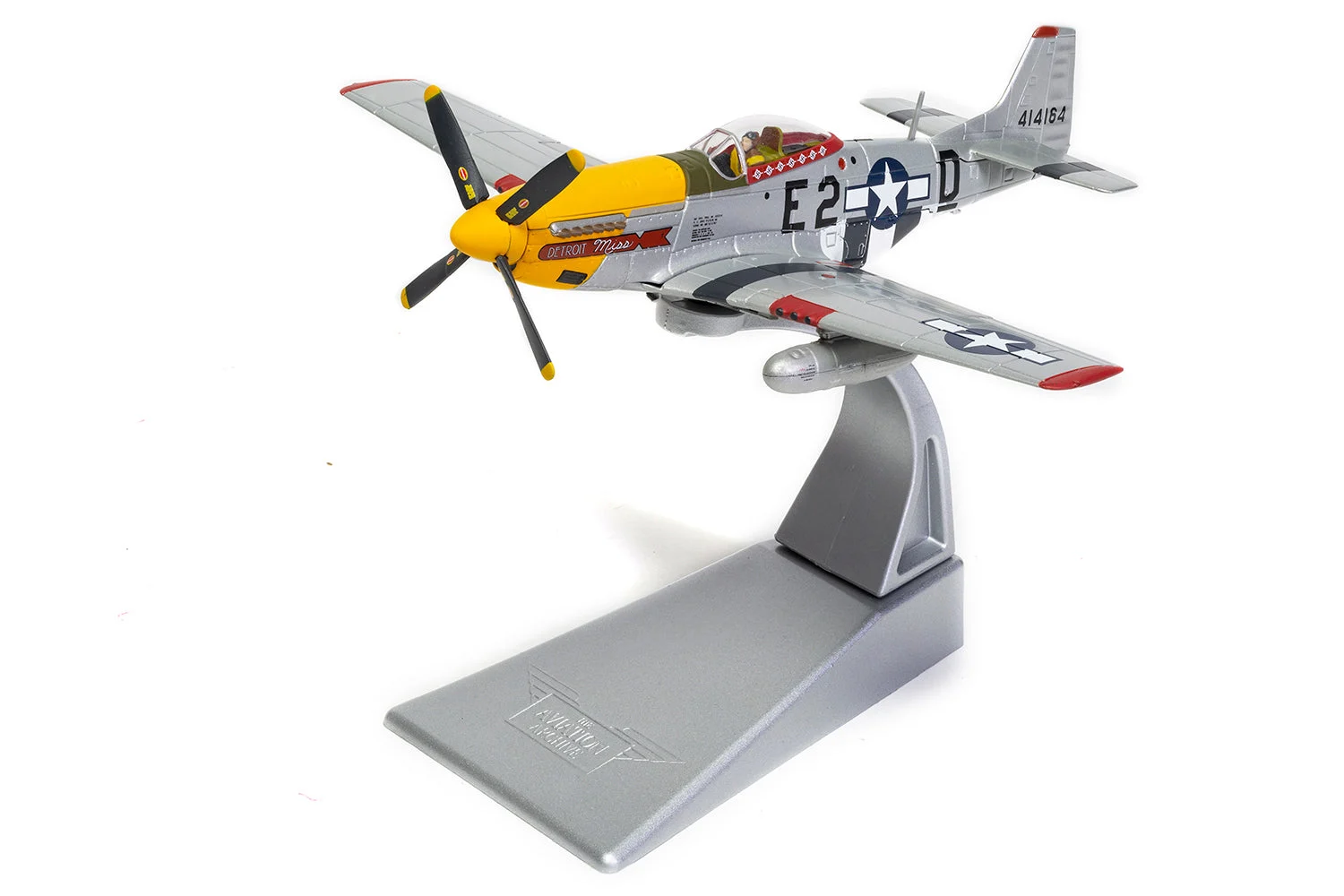 North American P-51D Mustang “Detroit Miss” 1944, 1:72 Scale Diecast Model
