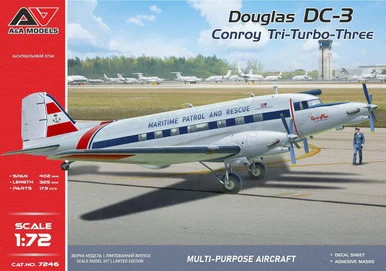 1/72 A&A Models Conroy Tri-Turbo-3 (DC-3 Trimotor)