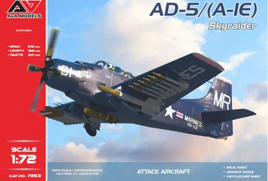 1/72 A&A Models A-1E SkyRaider (US NAVY) Plastic Model Kit