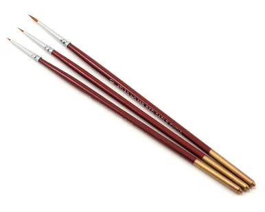 Atlas Brush #58B Red Sable Detailing Brushes (3) - Atlas Brush Company