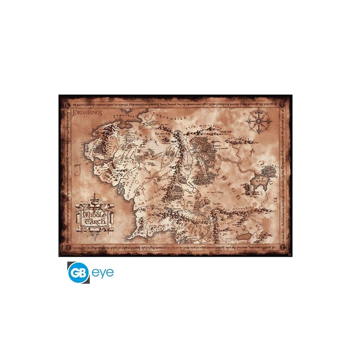 THE LORD OF THE RINGS - Map - Poster 91x61cm