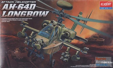 ACA12268 1:48 Academy AH-64D Longbow Apache