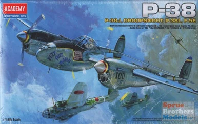 ACA12282 1:48 Academy P-38 Lightning