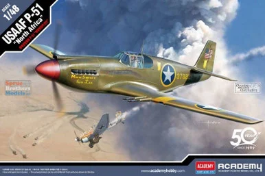 ACA12338 1:48 Academy USAAF P-51 Mustang 'North Africa'