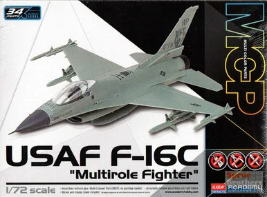 ACA12541 1:72 Academy USAF F-16C Falcon Multirole Fighter