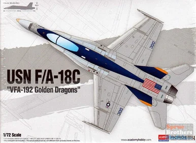 ACA12564 1:72 Academy F-18C Hornet VFA-192 Golden Dragons