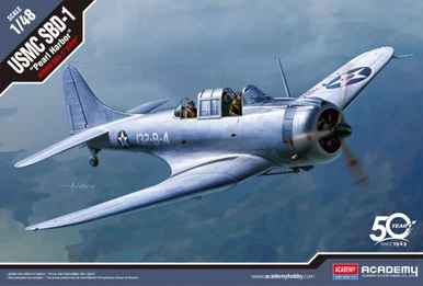 Academy Models 12331 USMC SBD-1 Dauntless Pearl Harbor 1/48 Scale Model Kit