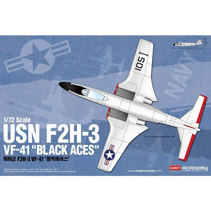 McDonnell F2H-3 Banshee USN VF-41 Black Aces Model kit