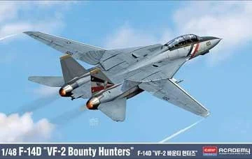 1/48 Academy F-14D VF-2 Bounty Hunters Plastic Model Kit