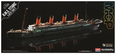 1/700 Academy RMS Titanic with LED Lights - Plastic Model Kit