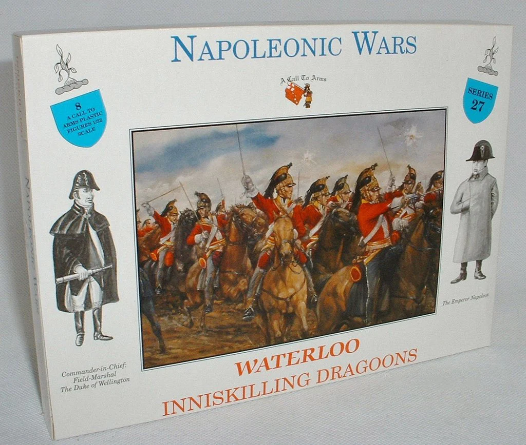 Napoleonic Wars: Waterloo Inniskilling Dragoons 1/32 (54 mm) Scale Model Plastic Figures - A Call To Arms