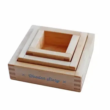 Sorting Square Trays - Wooden Story