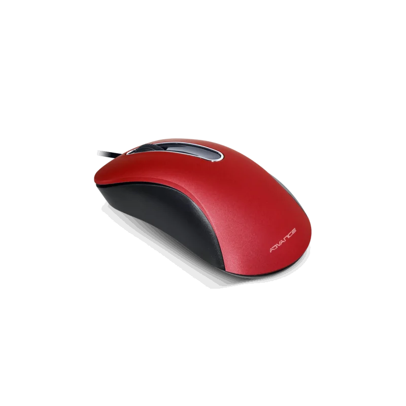 Shape 3D USB Wired Mouse - Red