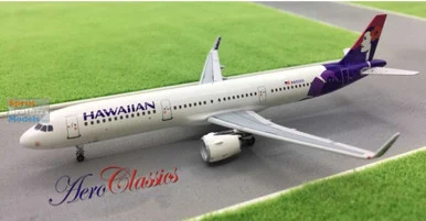 AER003 1:400 Aeroclassics Baby-Bus Hawaiian Airlines A321neo Reg #N400HA (pre-painted/pre-built)