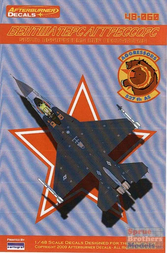 AFD48060 1:48 Afterburner Decals F-16C Falcon 527th Aggressors RAF Bentwaters*