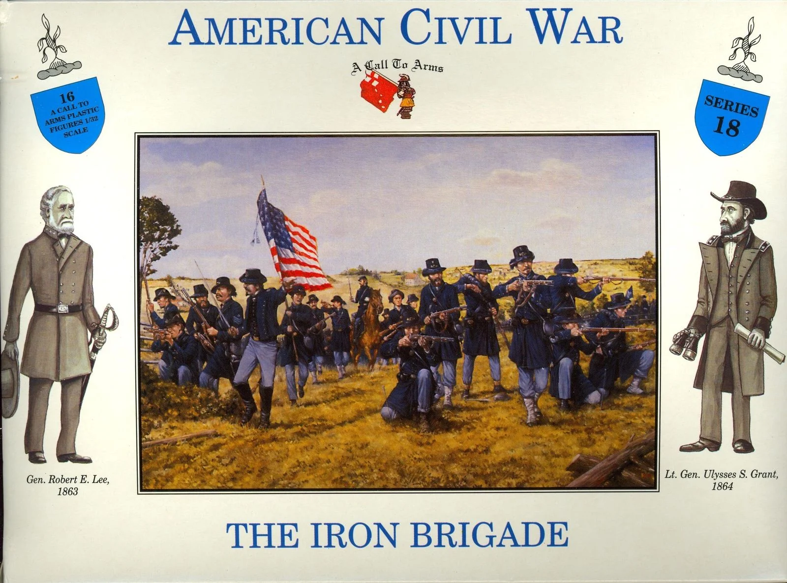 American Civil War Union Army Iron Brigade 1/32 (54 mm) Scale Model Plastic Figures - A Call To Arms