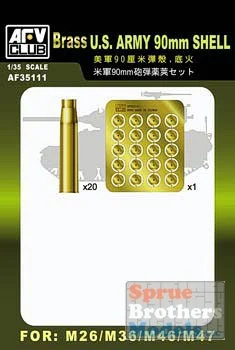 AFV35111 1:35 AFV Club Brass US Army 90mm Shells