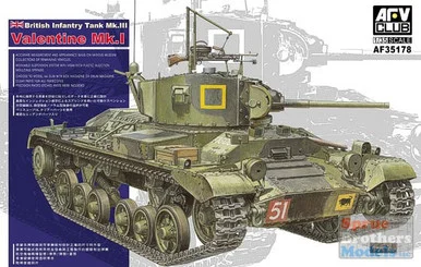 AFV35178 1:35 AFV Club British Infantry Tank Mk.III Valentine Mk.I