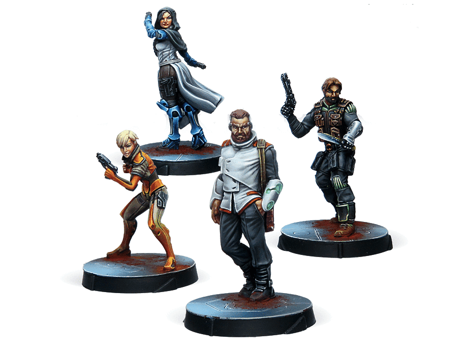Infinity Agents Of The Human Sphere Characters Set Miniature Game Figures - Corvus Belli