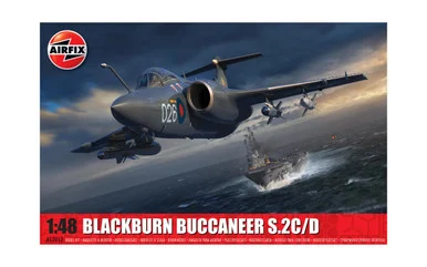 1/48 Blackburn Buccaneer S2 Strike Aircraft Plastic Model Kit - Airfix