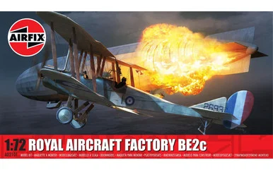 1/72 Airfix Royal Aircraft Factory BE2c Biplane Plastic Model Kit