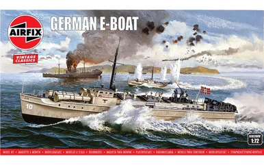 1/72 Airfix German E-Boat Plastic Model Kit