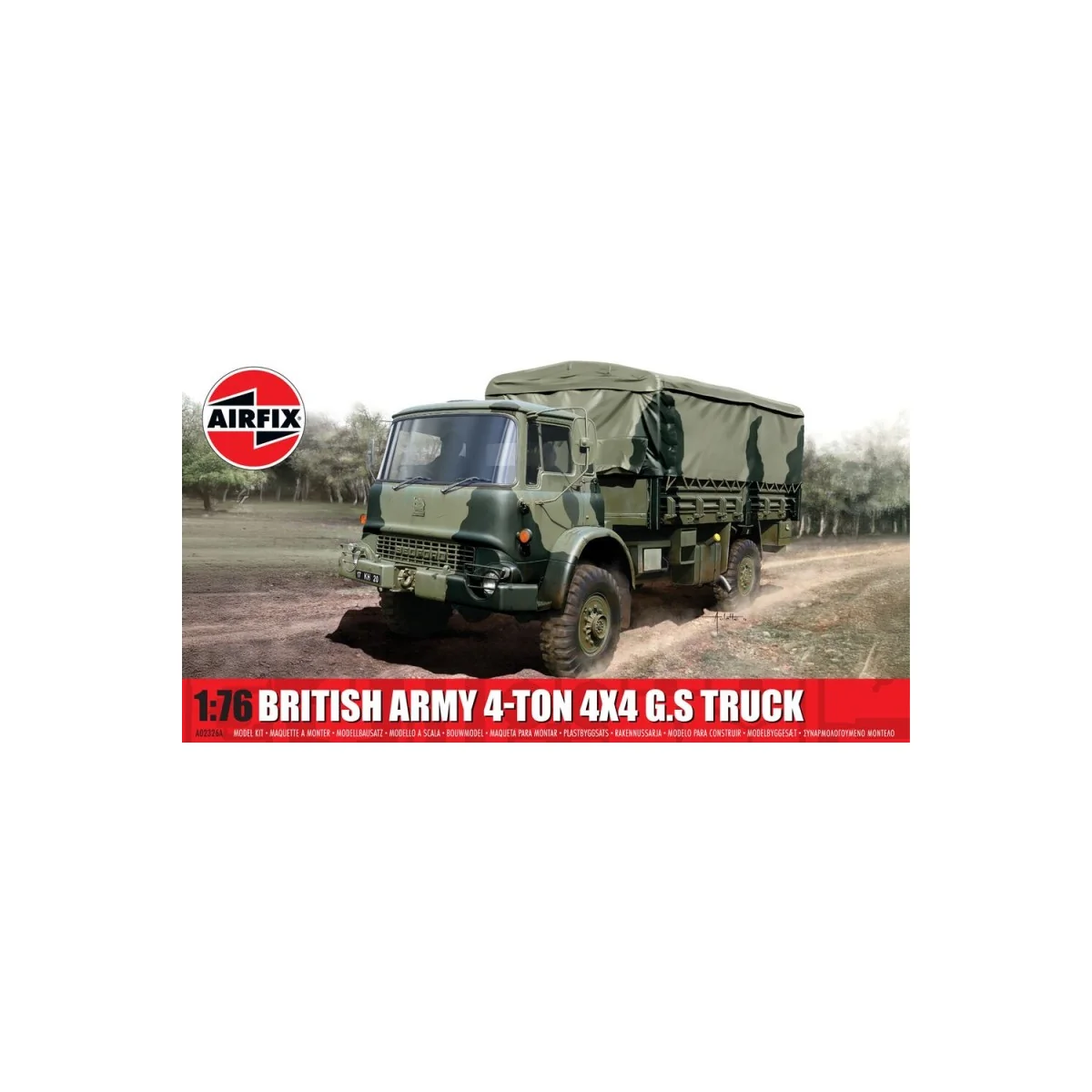Airfix a02326a model british army 4-ton 4 x 4 g.s truck 1/76 Model kit
