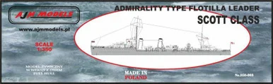 1/350 AJM Models Scale HMS Admiralty Type Scott class destroyer flotilla leader