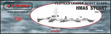 1/350 AJM Models Scale HMAS Stuart, Australian Scott class destroyer flotilla leader