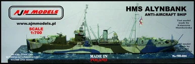 1/700 AJM Models Scale Hms Alynbank, Model Zywiczny