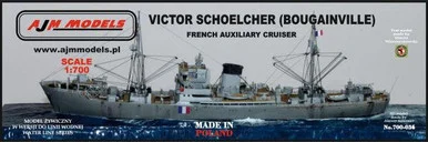 1/700 AJM Models Scale French Auxiliary Cruiser Victor Schoelcher (Bougainville)