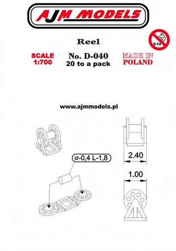 1/700 AJM Models Scale Reel (24 x 1 mm)