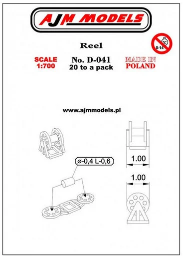1/700 AJM Models Scale Reel (1 x 1 mm)