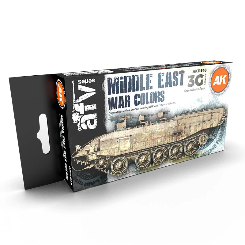 AK Interactive 3rd Generation AFV Series: Middle East War Colors Set (AK11648) – 6 x 17ml