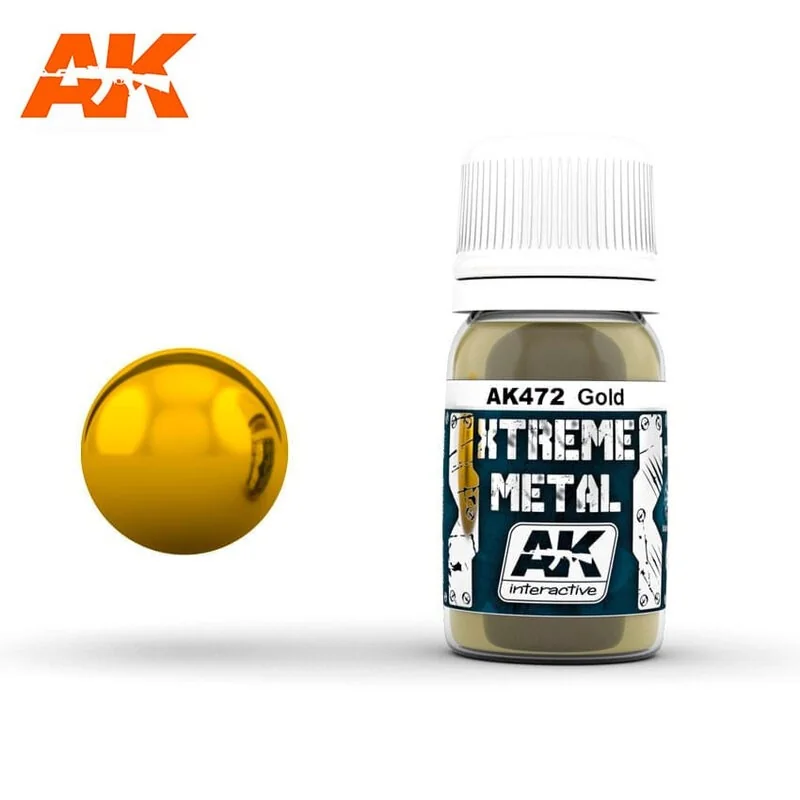XTREME METAL GOLD 30ml Paint - AK Interactive