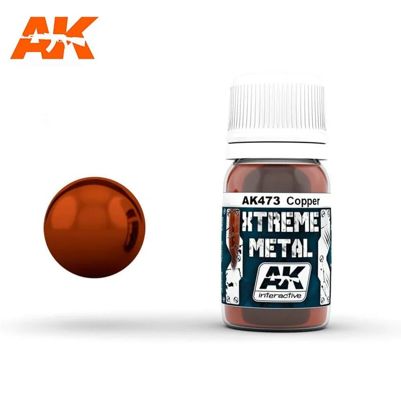 XTREME METAL COPPER 30ml Paint - AK Interactive