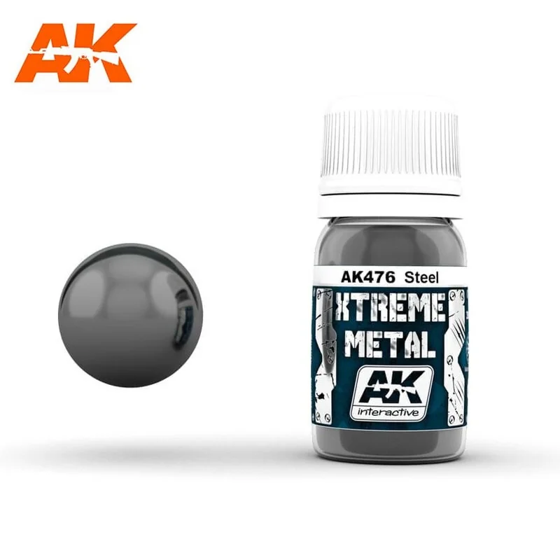 Xtreme metal steel 30ml Paint - AK Interactive