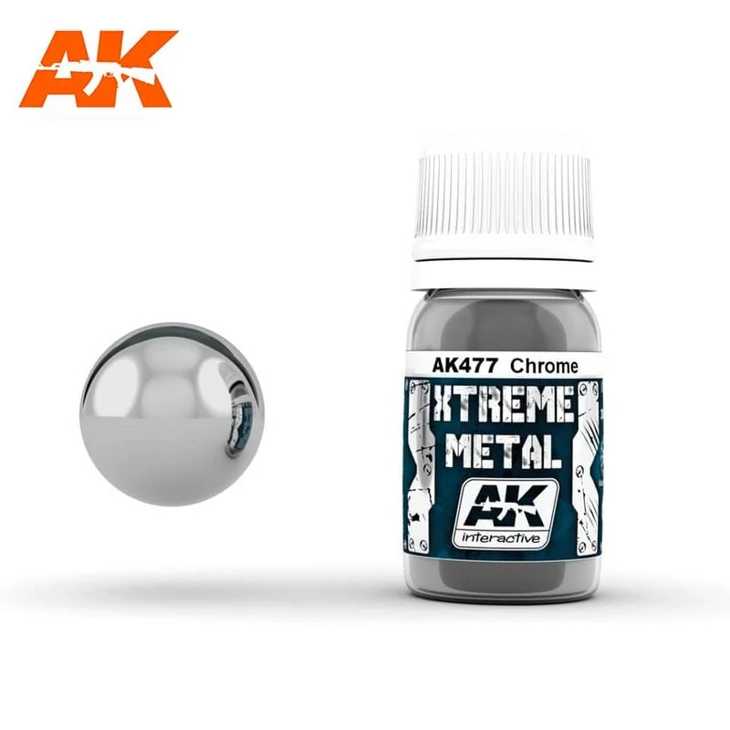 XTREME METAL CHROME 30ml Paint - AK Interactive