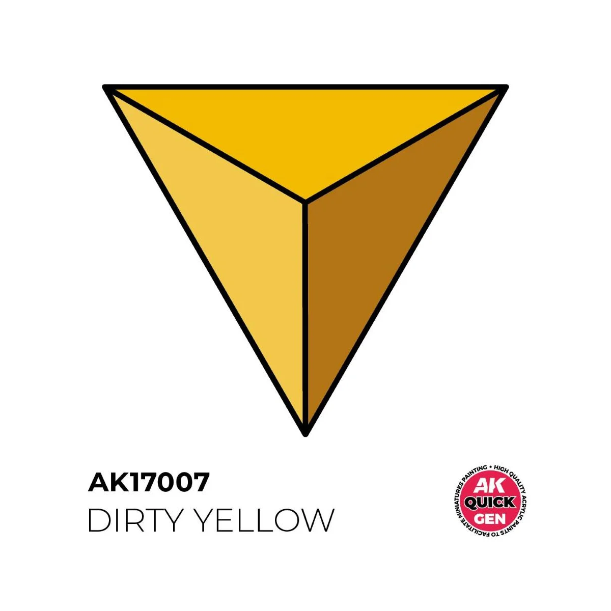 AK INTERACTIVE: acrylic paint DIRTY YELLOW 18 ml - QUICK GEN
