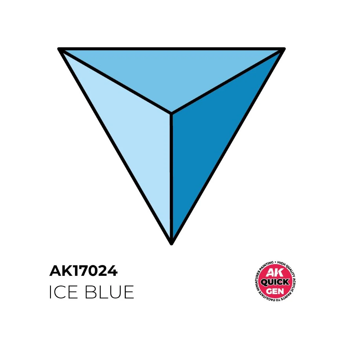 AK INTERACTIVE: GLACIER BLUE acrylic paint 18 ml - QUICK GEN
